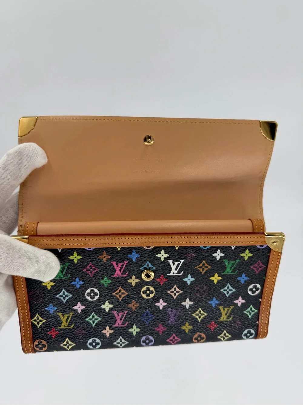 🌈Louis Vuitton x Takashi Murakami Porte Trésor International Wallet Full Set!🌈 - Picture 4 of 16